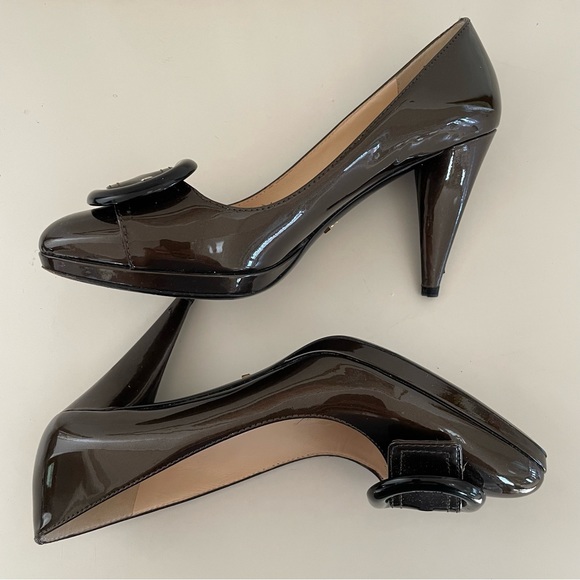 Prada | Patent Leather Pumps - Shimmer Brown - size EU 36 - Picture 10 of 16